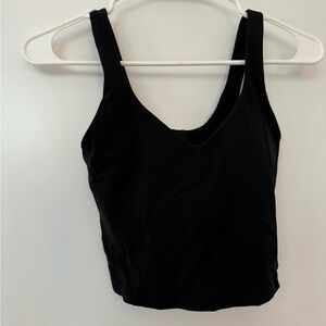 Lululemon size 2 black bra top. Never worn